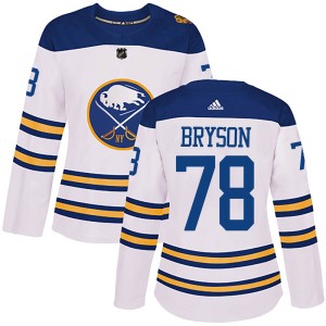 Women's Buffalo Sabres Jacob Bryson Adidas Authentic 2018 Winter Classic Jersey - White
