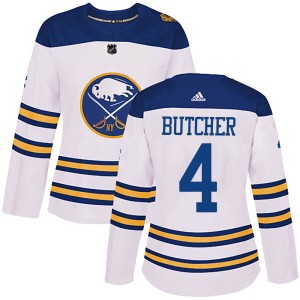 Women's Buffalo Sabres Will Butcher Adidas Authentic 2018 Winter Classic Jersey - White
