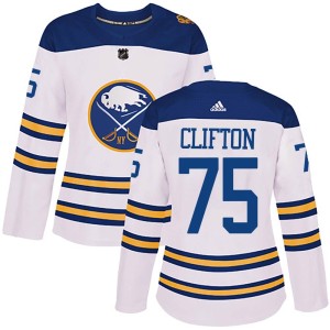 Women's Buffalo Sabres Connor Clifton Adidas Authentic 2018 Winter Classic Jersey - White