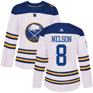 Women's Buffalo Sabres Casey Nelson Adidas Authentic 2018 Winter Classic Jersey - White