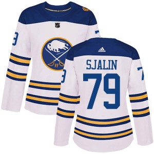 Women's Buffalo Sabres Calle Sjalin Adidas Authentic 2018 Winter Classic Jersey - White