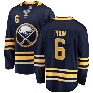 Youth Buffalo Sabres Ethan Prow Fanatics Branded Breakaway Home Jersey - Navy Blue