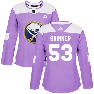 Women's Buffalo Sabres Jeff Skinner Adidas Authentic Fights Cancer Practice Jersey - Purple