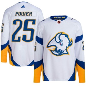 Youth Buffalo Sabres Owen Power Adidas Authentic Reverse Retro 2.0 Jersey - White