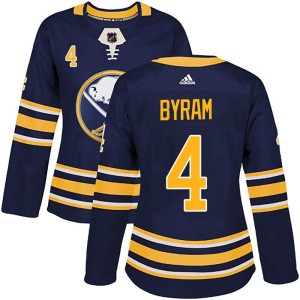 Women's Buffalo Sabres Bowen Byram Adidas Authentic Home Jersey - Navy
