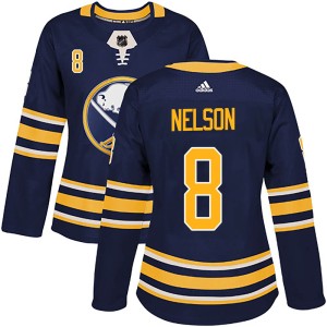 Women's Buffalo Sabres Casey Nelson Adidas Authentic Home Jersey - Navy