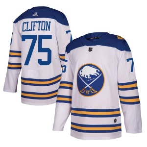 Youth Buffalo Sabres Connor Clifton Adidas Authentic 2018 Winter Classic Jersey - White