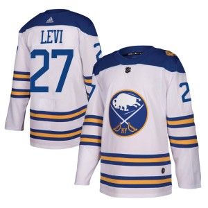 Youth Buffalo Sabres Devon Levi Adidas Authentic 2018 Winter Classic Jersey - White