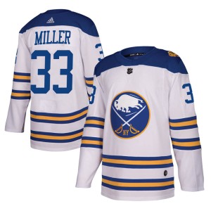 Youth Buffalo Sabres Colin Miller Adidas Authentic 2018 Winter Classic Jersey - White