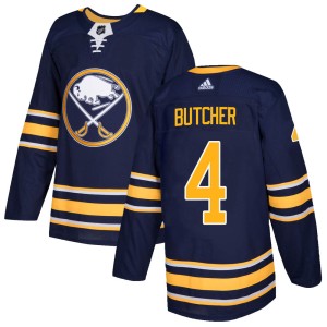 Men's Buffalo Sabres Will Butcher Adidas Authentic Home Jersey - Navy