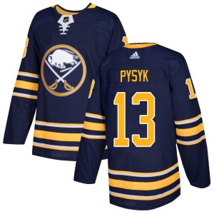 Men's Buffalo Sabres Mark Pysyk Adidas Authentic Home Jersey - Navy