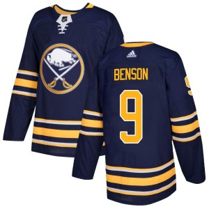 Youth Buffalo Sabres Zach Benson Adidas Authentic Home Jersey - Navy