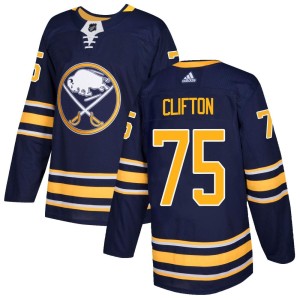 Youth Buffalo Sabres Connor Clifton Adidas Authentic Home Jersey - Navy