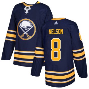 Youth Buffalo Sabres Casey Nelson Adidas Authentic Home Jersey - Navy