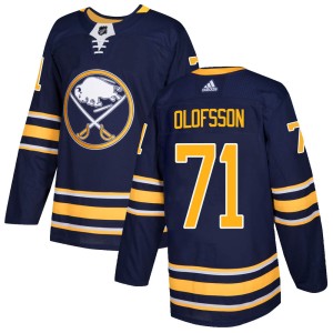 Youth Buffalo Sabres Victor Olofsson Adidas Authentic Home Jersey - Navy
