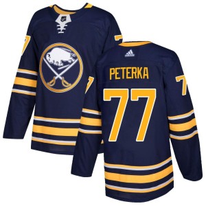 Youth Buffalo Sabres JJ Peterka Adidas Authentic Home Jersey - Navy