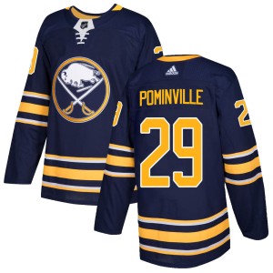 Youth Buffalo Sabres Jason Pominville Adidas Authentic Home Jersey - Navy