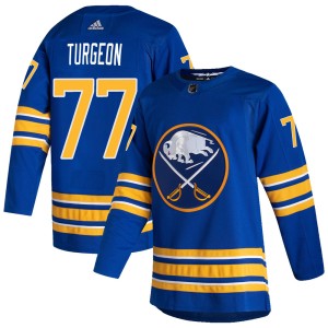 Men's Buffalo Sabres Pierre Turgeon Adidas Authentic 2020/21 Home Jersey - Royal