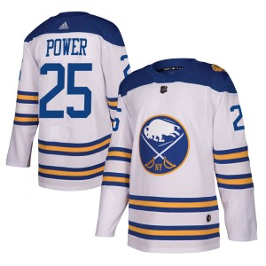 Men's Buffalo Sabres Owen Power Adidas Authentic 2018 Winter Classic Jersey - White