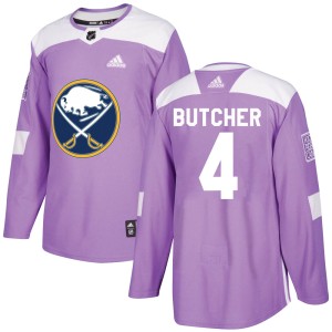 Youth Buffalo Sabres Will Butcher Adidas Authentic Fights Cancer Practice Jersey - Purple