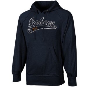 Men's Buffalo Sabres Old Time Hockey Hudson Pullover Hoodie - - Navy Blue